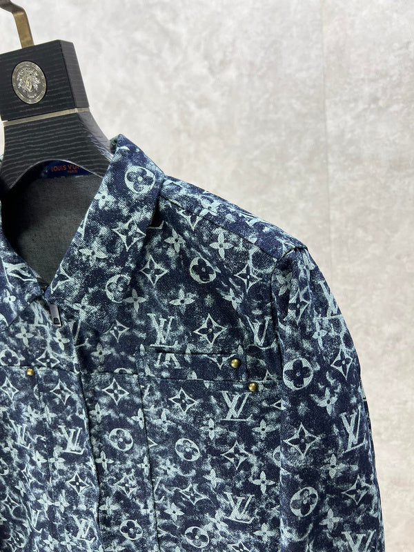 Full styled look of Louis Vuitton luxury clothing with runway-inspired design