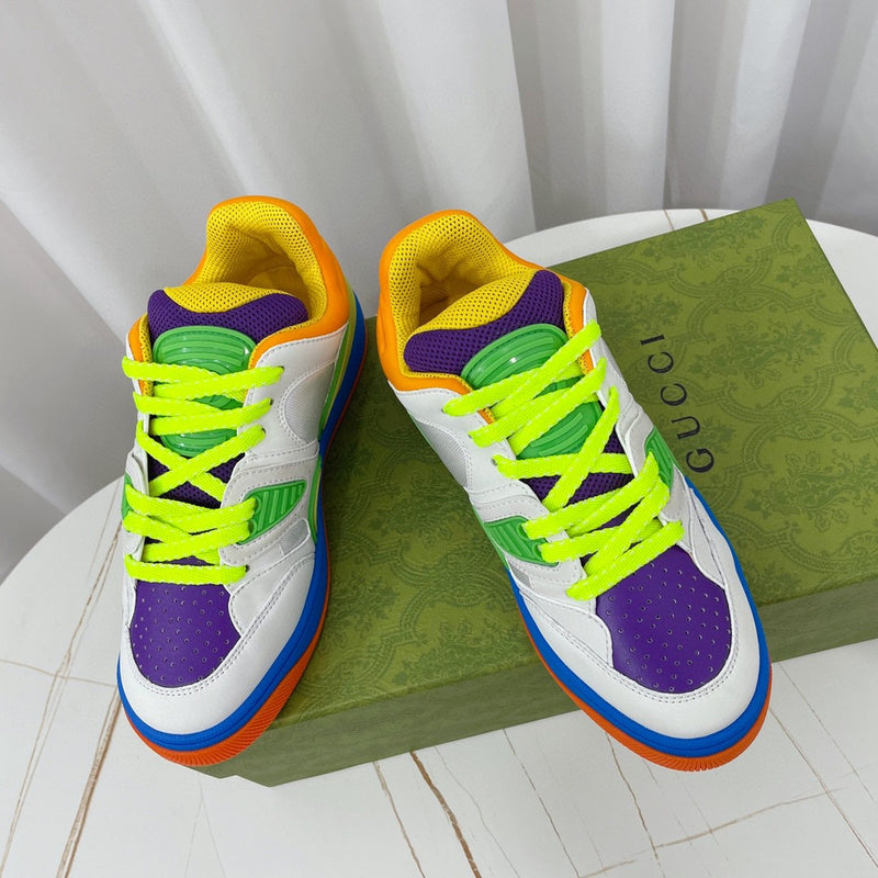 Gucci two-tone luxury sneakers view 6 minimalist modern build