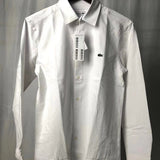 Full styled look of Lacoste luxury clothing with monogram-inspired silhouette