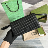Side view of contemporary structured handbag