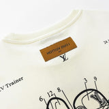 Back view of Louis Vuitton cotton t-shirt with monogram-inspired silhouette