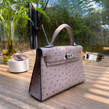  Elegant top-handle bag front view 7