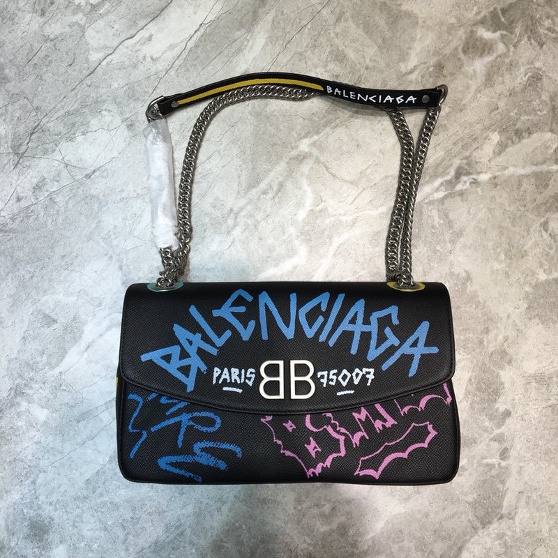 Elegant Faux Leather Handbag - Modern Structured Build | Women's Statement Accessory #824 - front view (image 1) of designer-inspired handbag