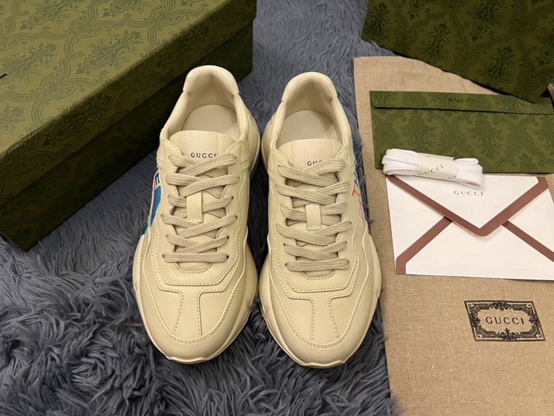 Gucci muted earth tones luxury sneakers view 9 low-top design