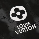 Front view of Louis Vuitton luxury clothing with logo-detail design