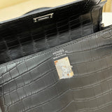Close-up detail of sleek bag design