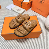 Hermes sandals Style 212 - close-up of handcrafted italian detailing