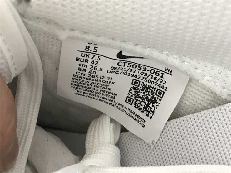 Nike sneakers detailed view showing premium designer craftsmanship