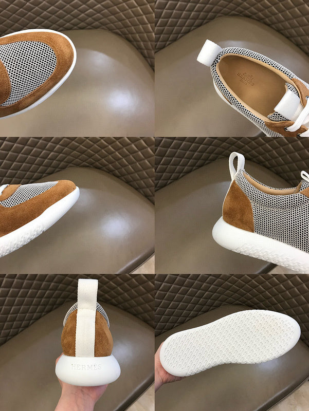 Hermès White Bow-Detail Flats - Sole Detail View