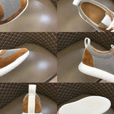 Hermès White Bow-Detail Flats - Sole Detail View