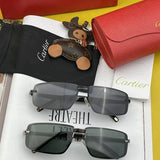 Close-up detail view of Cartier unisex sunglasses
