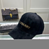 Close-up detail view of Burberry unisex cap
