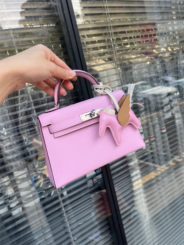 Poised bag shown from front angle