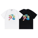 Close-up detail shot of Louis Vuitton cotton t-shirt with relaxed-fit cut