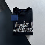 Side profile of Louis Vuitton cotton t-shirt with relaxed-fit cut