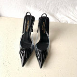Saint Laurent luxury shoes detail shot