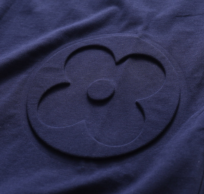 Side profile of Louis Vuitton cotton t-shirt with monogram-inspired silhouette