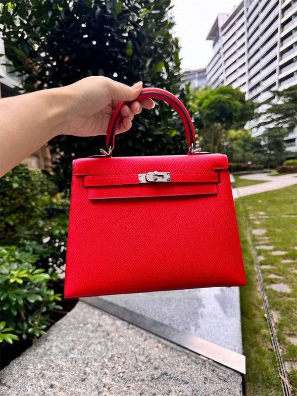 Streamlined bag shown from front angle