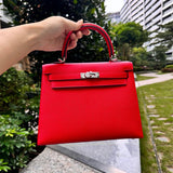 Streamlined bag shown from front angle