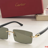 Angled view of Cartier unisex sunglasses