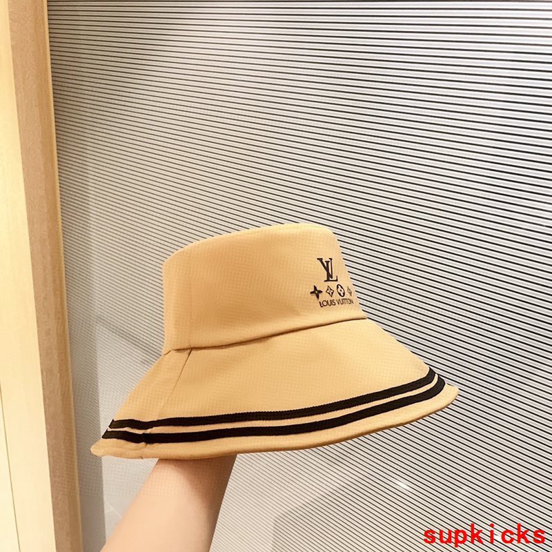 Close-up detail view of Louis Vuitton unisex cap
