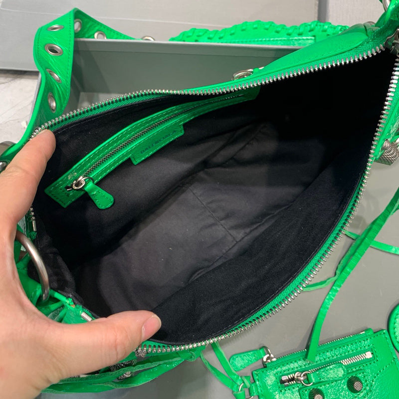 Refined Faux Leather Handbag - Statement Silhouette | Women's Designer-Inspired Purse #370 - styled full view (image 7) of designer-inspired handbag