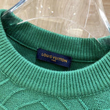 Flat lay presentation of Louis Vuitton luxury clothing with contemporary cut