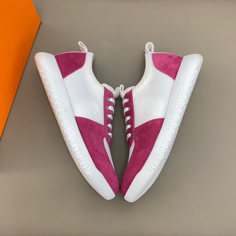Hermès Beige High-Top Sneakers - Toe Detail View