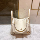 Sleek bag shown from front angle