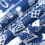 Close-up detail shot of Louis Vuitton luxury clothing with streetwear-inspired cut