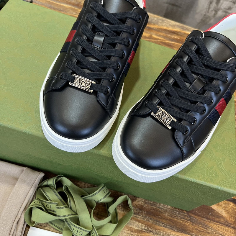 Gucci soft grey luxury sneakers view 5 classic court silhouette
