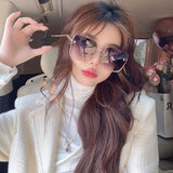 Lifestyle view of Louis Vuitton unisex sunglasses