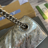 Close-up detail of structured bag design