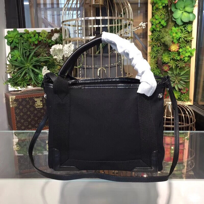 Polished Faux Leather Handbag - Understated Luxury Look | Women's Premium Handbag #952 - back view (image 4) of designer-inspired handbag