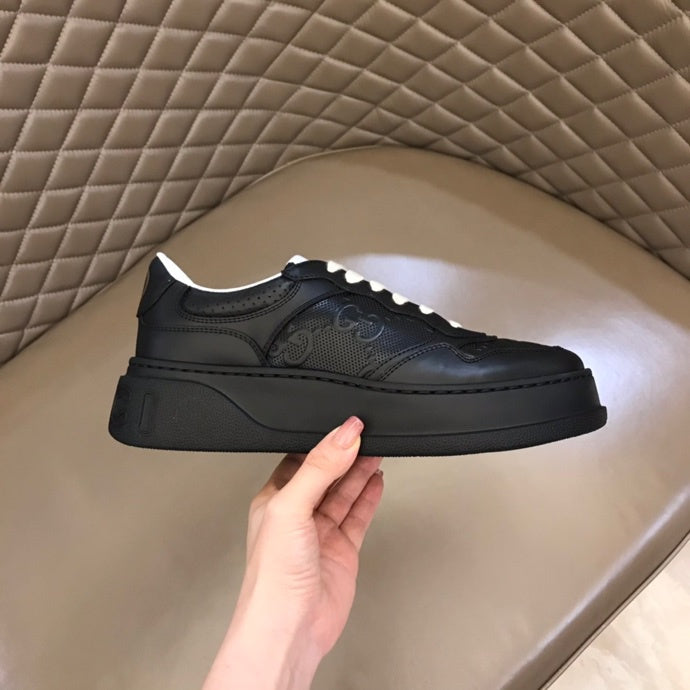 Gucci crisp white luxury sneakers view 7 low-top design