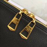 Handle and strap detail of structured sleek women's handbag – women's premium purse