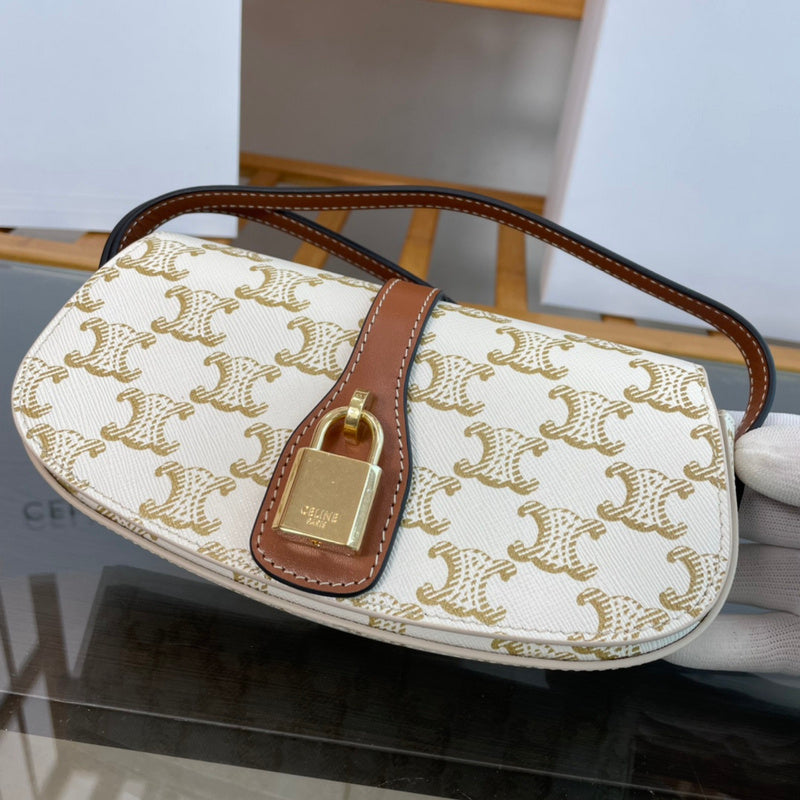 Side profile of premium elevated women's handbag – women's luxury accessory