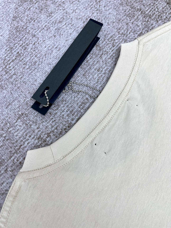 Close-up of Amiri t-shirt craftsmanship