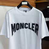 Side profile of Moncler luxury clothing with contemporary cut