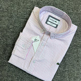 Close-up detail shot of Lacoste luxury clothing with logo-detail design