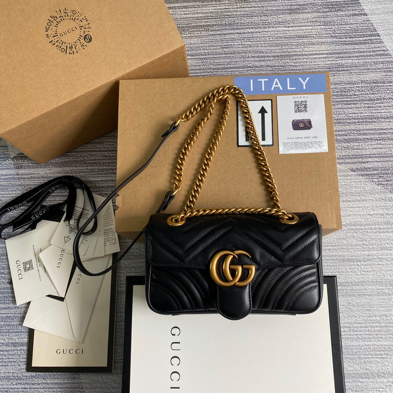 Front view of classic polished women's handbag – women's statement bag