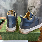 Gucci soft grey luxury sneakers view 9 classic court silhouette