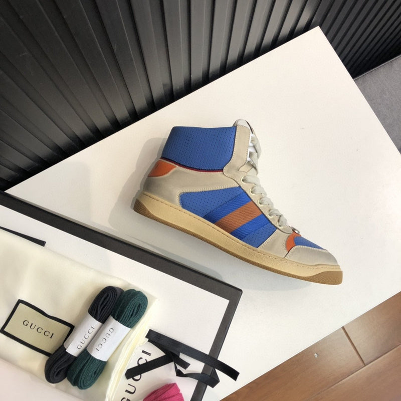 Gucci muted earth tones luxury sneakers view 7 cushioned comfort fit