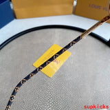 Close-up detail view of Louis Vuitton unisex sunglasses