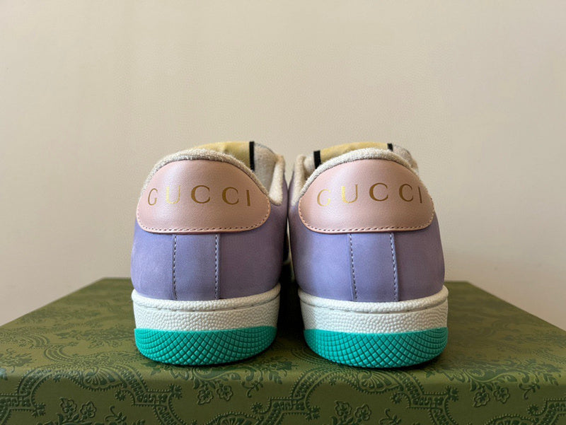 Gucci classic monochrome luxury sneakers view 5 heritage-inspired look