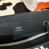 Side view of classic structured handbag