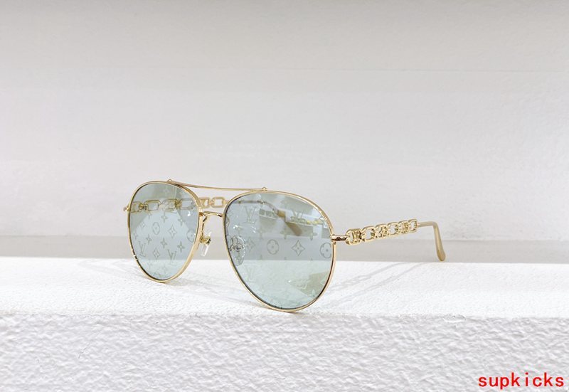 Side view of Louis Vuitton unisex sunglasses