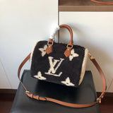 Handle and strap detail of signature premium women's handbag – women's statement bag