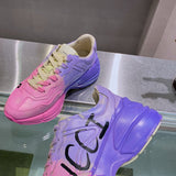 Gucci fresh white-and-black luxury sneakers view 8 signature lace-up style