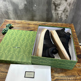 Gucci tonal black luxury sneakers view 7 padded collar comfort